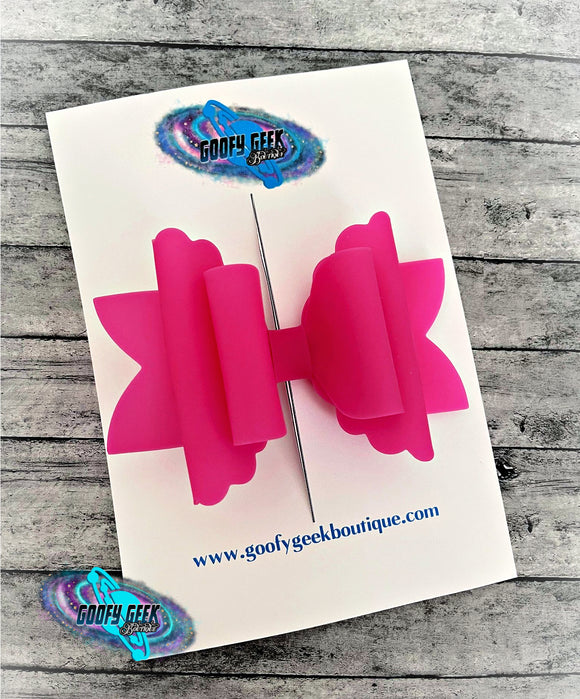 Hot Pink 4 inch Pool Bow