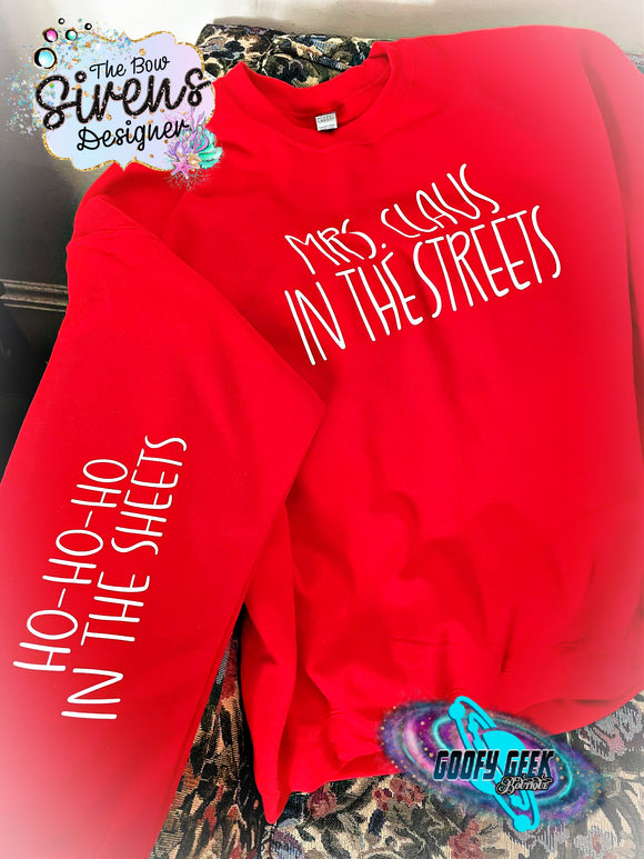 Mrs. Claus In the Streets Crew Neck