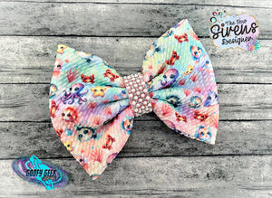 Sea Creatures Fabric Bow