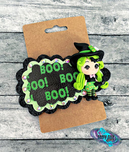 Boo Witch Jumbo Snap Clip