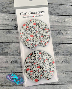 Cow Car Coaster Set