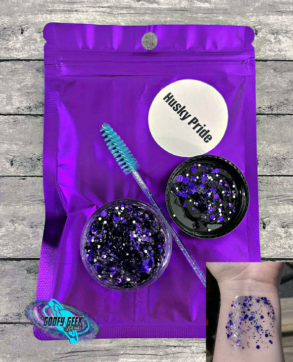 Husky Pride Hair & Body Glitter