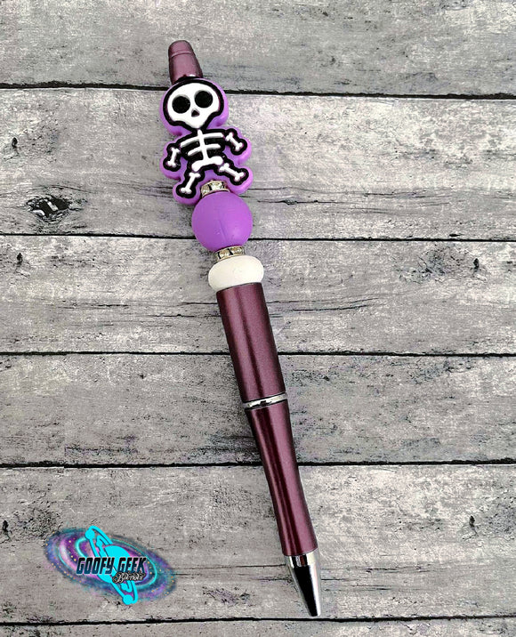 Skeleton Beaded Pen